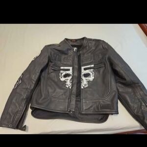 ICON Black Skull Leather Jacket